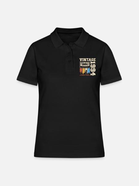 Millésime 1994 Anniversaire Cadeau Rétro - Polo Femme - noir