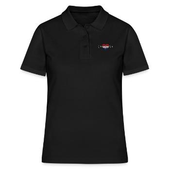 Croatia Kroatien Herz Herzschlag - Frauen Polo Shirt - Schwarz - Vorne - Ailine (174cm)