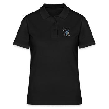 SAUVEZ LES RÉCIFS - Polo Femme - noir - Devant - Ailine (174cm)