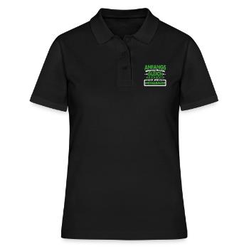 Metallbauer Metaller Metall Metallbau Geschenk - Frauen Polo Shirt - Schwarz - Vorne - Ailine (174cm)
