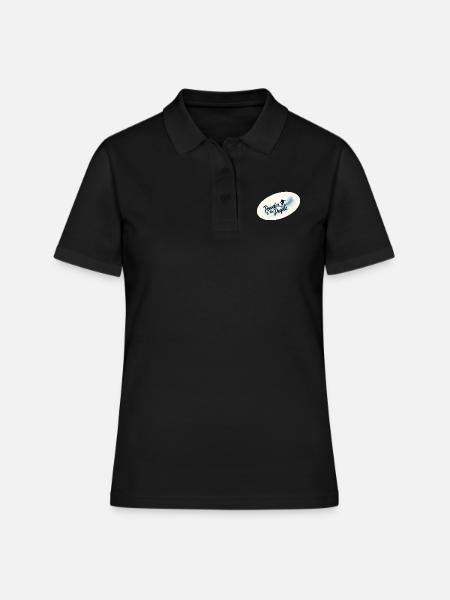 Powder to the People – Snowboard & Powder - Polo Femme - noir