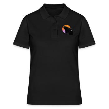 Schlange - Frauen Polo Shirt - Schwarz - Vorne - Ailine (174cm)
