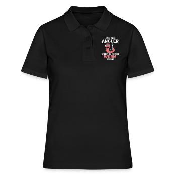 Veux-tu voir mon ver ? - Polo Femme - noir - Devant - Ailine (174cm)