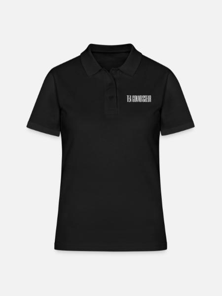 CONNAISSEUR DE THÉ / AMATEUR DE THÉ - Polo Femme - noir