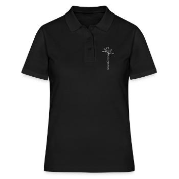 Minimalist bamboo line - Women's Polo Shirt - black - Front - Ailine (174cm)