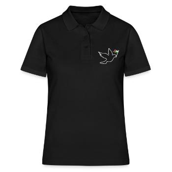 Free palestine - Polo Femme - noir - Devant - Ailine (174cm)