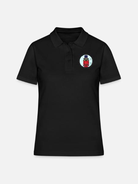 Noisette noisette noël cadeau - Polo Femme - noir