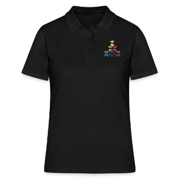 Cadeau diabolo - Polo Femme - noir - Devant - Ailine (174cm)