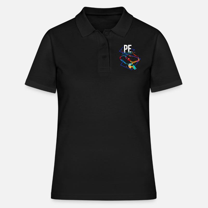 professeur d'éducation physique - Polo Femme - noir