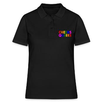 Cheers queers - Polo Femme - noir - Devant - Ailine (174cm)