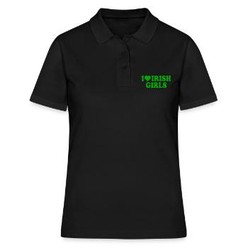 I love irish girls - Polo Femme - noir - Devant - Ailine (174cm)