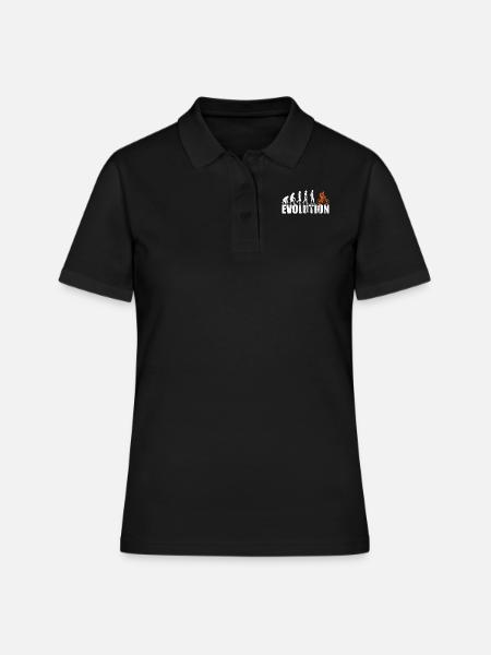 Evolution du vélo - Polo Femme - noir