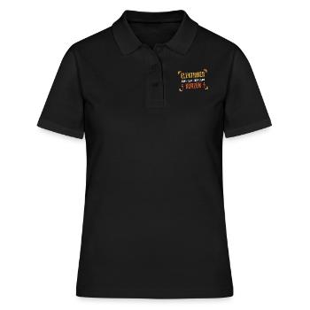 Elektriker haben alles, außer einen Kurzen - Frauen Polo Shirt - Schwarz - Vorne - Ailine (174cm)