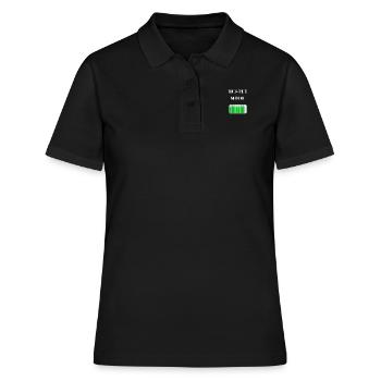 Hustle Fashion Business argent Hustlers shirt cadeau - Polo Femme - noir - Devant - Ailine (174cm)