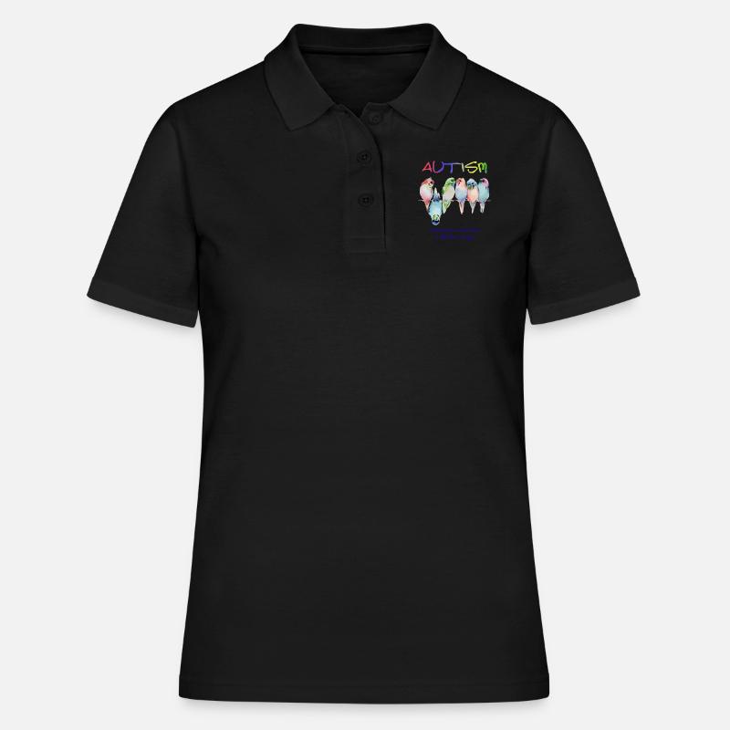 Autism seeing the world from a different angle - Women's Polo Shirt - black