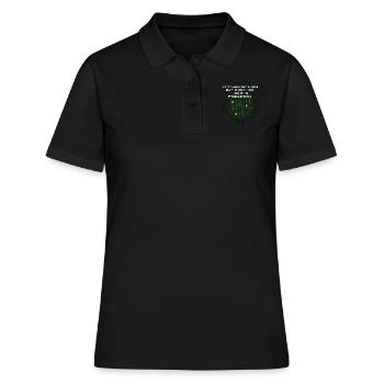test code nerd joke spruch pc programmierer geek i - Frauen Polo Shirt - Schwarz - Vorne - Ailine (174cm)