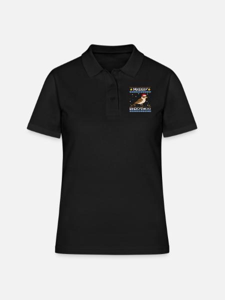 Noël pull moineau de Noël joyeux Noël - Polo Femme - noir
