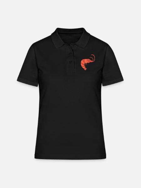 crevette - Polo Femme - noir