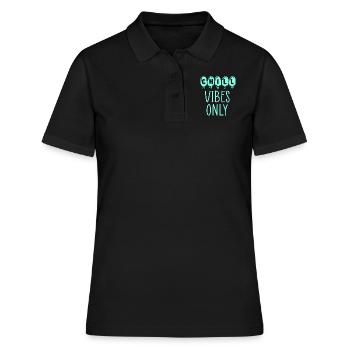 vibrations chill - Polo Femme - noir - Devant - Ailine (174cm)