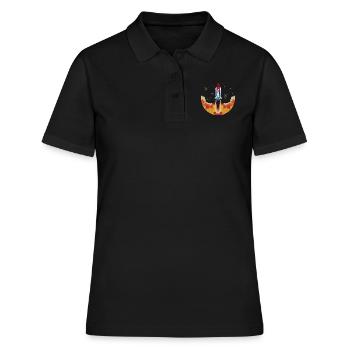 Astronaute de lancement de la navette spatiale - Polo Femme - noir - Devant - Ailine (174cm)
