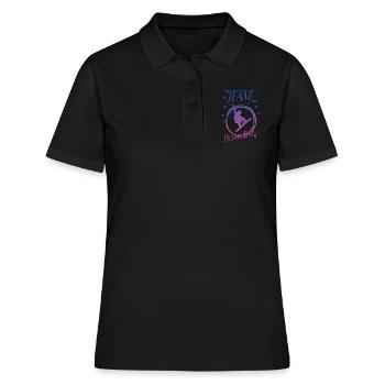 Boarding Snowboarding Boarder - Frauen Polo Shirt - Schwarz - Vorne - Ailine (174cm)