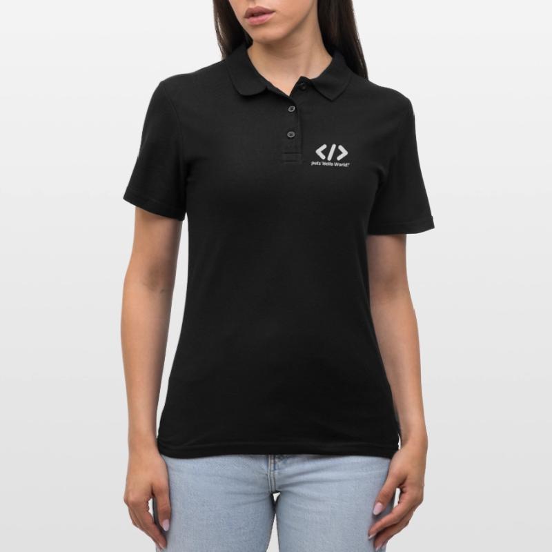 hello world programming ruby Women's Polo Shirt