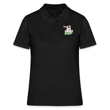 Pâques est là! Joli cadeau cool pour les enfants - Polo Femme - noir - Devant - Ailine (174cm)