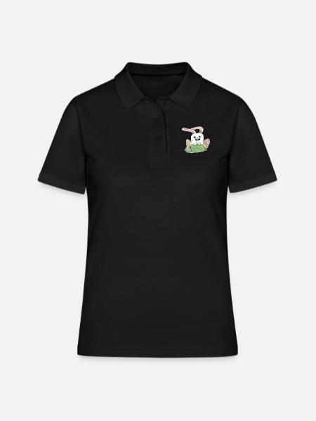 Easter is here! Nice gift Cool for kids - Women's Polo Shirt - black