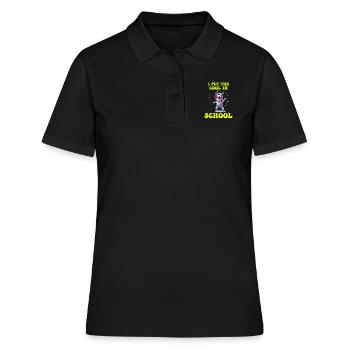 J’ai mis la fraîcheur dans School Boy Girl - Polo Femme - noir - Devant - Ailine (174cm)