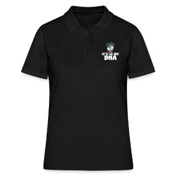 Lao-Filipino Blend DNA Heritage Flag - Women's Polo Shirt - black - Front - Ailine (174cm)
