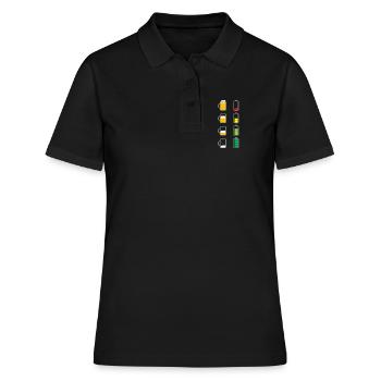 Recharger la batterie de la bière - Polo Femme - noir - Devant - Ailine (174cm)