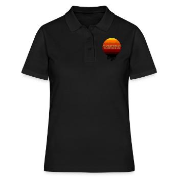 Réchauffement climatique - Polo Femme - noir - Devant - Ailine (174cm)