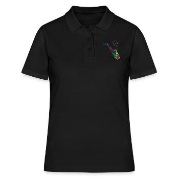 saxophone - Women's Polo Shirt - black - Front - Ailine (174cm)