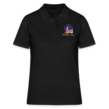 Design d’amour pour la fête des mères - Polo Femme - noir - Devant - Ailine (174cm)
