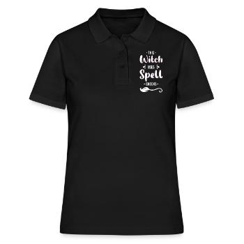 La magie du balai des sorcières Walpurgis Night - Polo Femme - noir - Devant - Ailine (174cm)