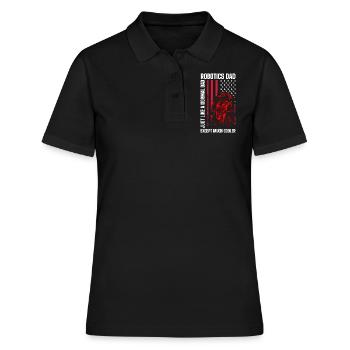 Maschine Mechaniker Ingenieur Techniker - Frauen Polo Shirt - Schwarz - Vorne - Ailine (174cm)