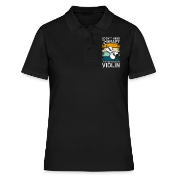 Violine Orchester Konzert - Frauen Polo Shirt - Schwarz - Vorne - Ailine (174cm)