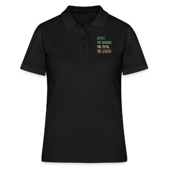 Emma The Woman The Myth The Legend - Frauen Polo Shirt - Schwarz - Vorne - Ailine (174cm)