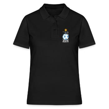 Équipe argentine de football Sun Ball - Polo Femme - noir - Devant - Ailine (174cm)