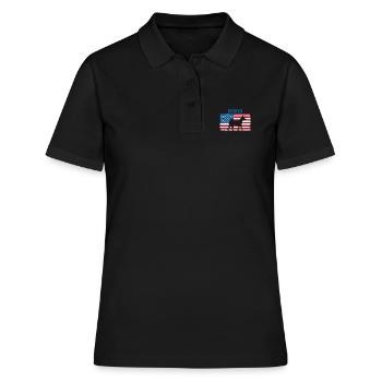 Basenji - Frauen Polo Shirt - Schwarz - Vorne - Ailine (174cm)