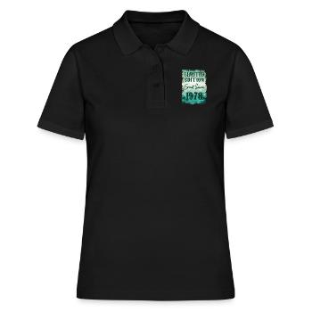 Einzigartig seit 1978 - Frauen Polo Shirt - Schwarz - Vorne - Ailine (174cm)