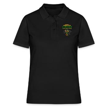 I Didn't Choose To Be Black I Just Got Lucky - Women's Polo Shirt - black - Front - Ailine (174cm)