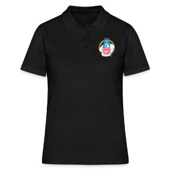 Freche Bären - Frauen Polo Shirt - Schwarz - Vorne - Ailine (174cm)