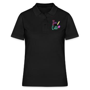 Chemise Cutie de maternelle - Polo Femme - noir - Devant - Ailine (174cm)