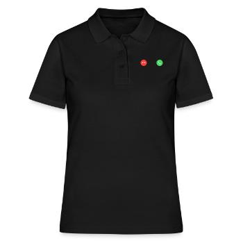 Incoming call Frauen T-shirt / Boobs Shirt Women - Frauen Polo Shirt - Schwarz - Vorne - Ailine (174cm)