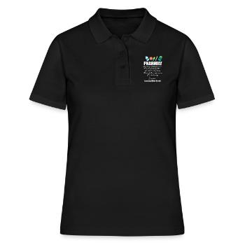 Pharma Medizin Medikamente Pharmily - Frauen Polo Shirt - Schwarz - Vorne - Ailine (174cm)