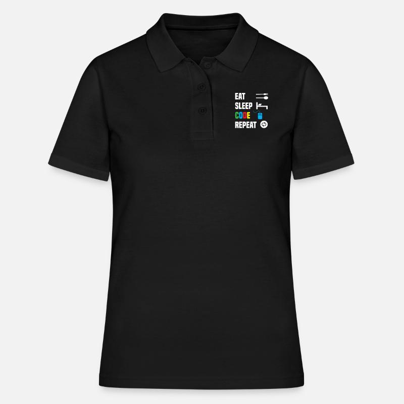 Code Encodage Codeur Codage Informaticien - Polo Femme - noir