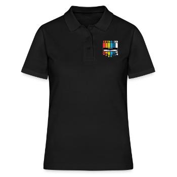 Piano Piano Électrique Piano Piano Debout Piano - Polo Femme - noir - Devant - Ailine (174cm)