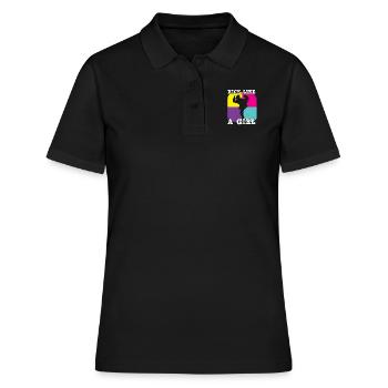 Kampfsport Selbstverteidigung Kampfkunst - Frauen Polo Shirt - Schwarz - Vorne - Ailine (174cm)