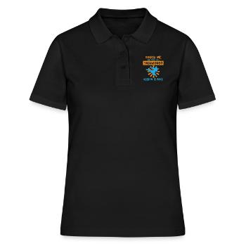 Kampfsport Selbstverteidigung Kampfkunst - Frauen Polo Shirt - Schwarz - Vorne - Ailine (174cm)